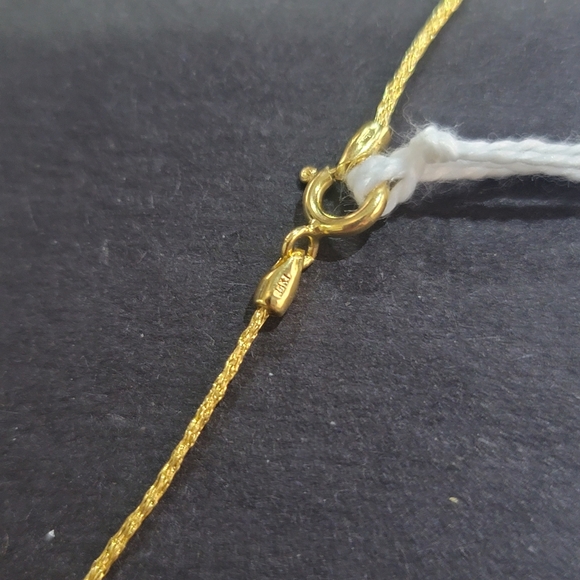 S43  14k Gold CZ Station Necklace and Bracelet Set - Picture 4 of 8